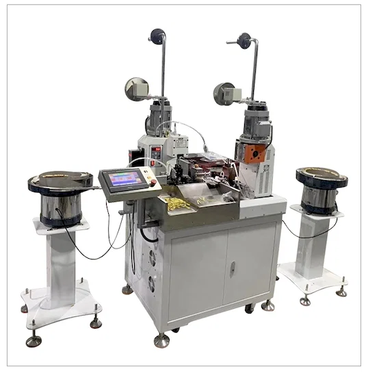 Автоматический двухголовочный виброобжимной станок - Автоматическая машина для обжима проводов