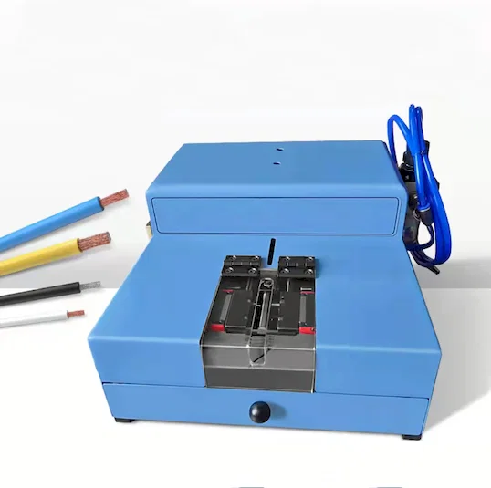 Пневматический стриппер (без смены ножей) WPM-0.5-10mm - Полуавтоматическая машина для зачистки проводов щеткой